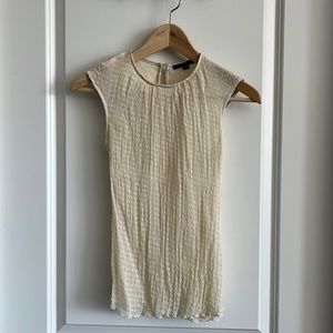 Teenflo semi-sheer double-layered chiffon top US 4